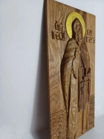 Освященная Икона св. Ильи Муромца ( Печерского) 27.3х14 см