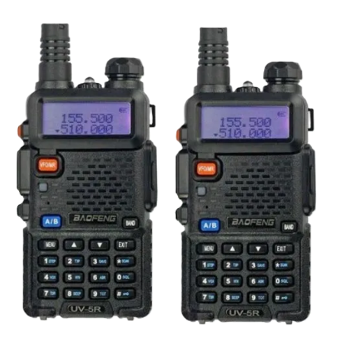 Комплект раций 2 шт. Baofeng UV-5R 8W (3 режима мощности) АКБ BL-5L Type-C, 2800 мАч