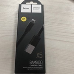 Кабель USB - MicroUSB Hoco X5 (плоский) Черный