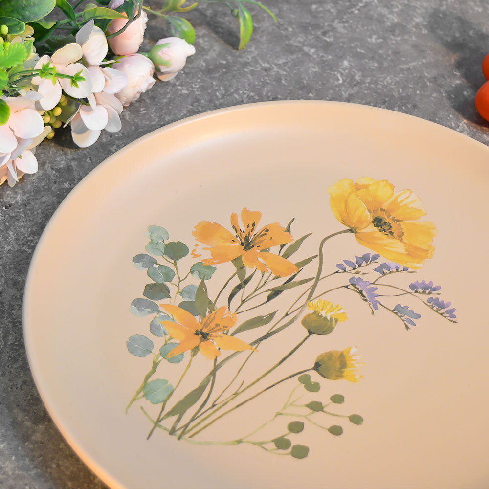 Тарелка обеденная 27см Цветочная фантазия