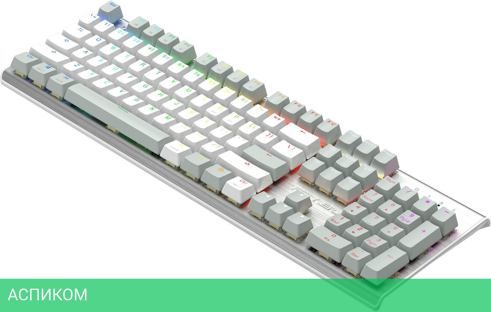 Клавиатура A4Tech Fstyler Neon серый/белый (FS100)