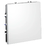 Выключатель встраиваемый VOLTUM S70 одноклавишный 10А, (белый матовый)