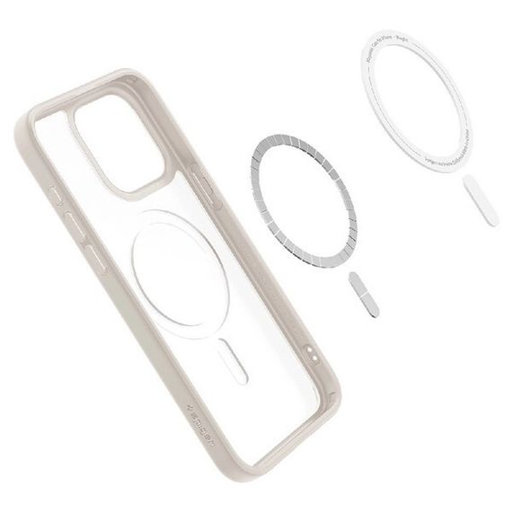 Чехол Spigen Ultra Hybrid MagFit для iPhone 15 Pro Max (ACS07210) cерый