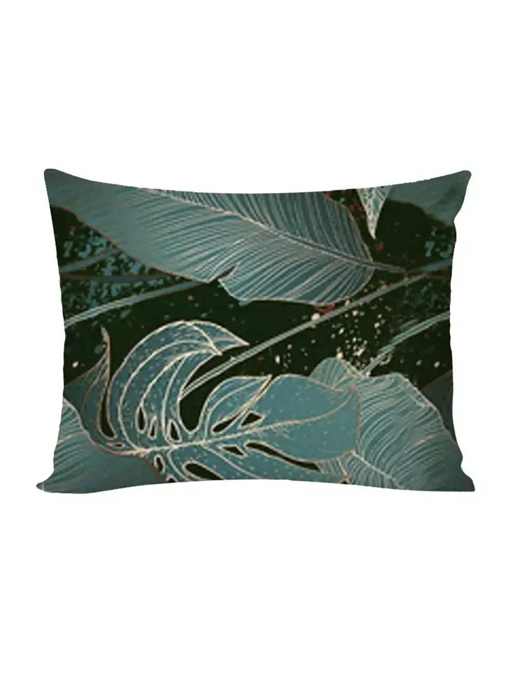 Постельное белье Полисатин Мечта "Monstera Gold" 1,5-сп Наволочка 50х70 см 1 шт Простынь 150x215 смПододеяльник 145x215 см