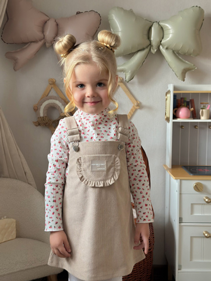 Сарафан из вельвета, цвет бежевый/молочный