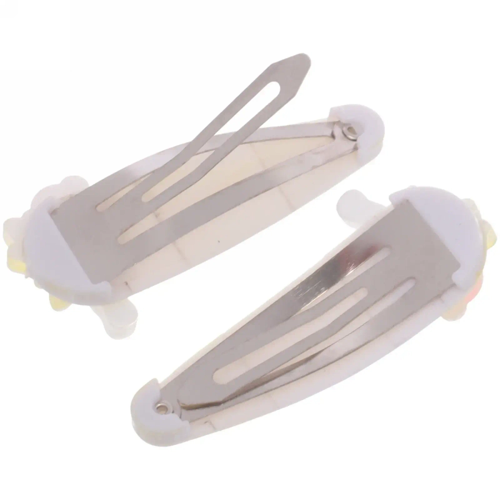 Зажимы для волос детские 2шт «Happy smile», фея, микс 4 цвета, 5*2см