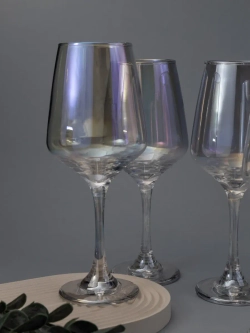 Набор бокалов для вина, 450 мл, 6 шт. перламутровые