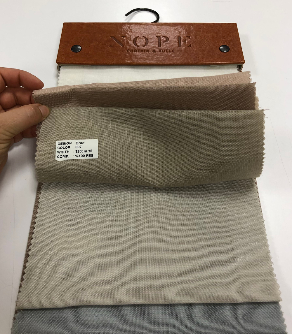 Тюль однотонная под лен Nope арт. Brad