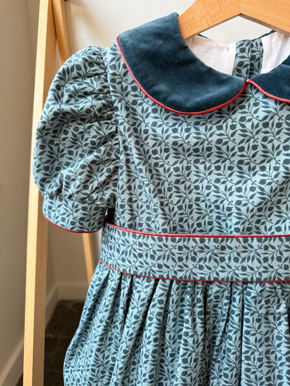 Хлопковое платье Masa с мишкой, 116-122