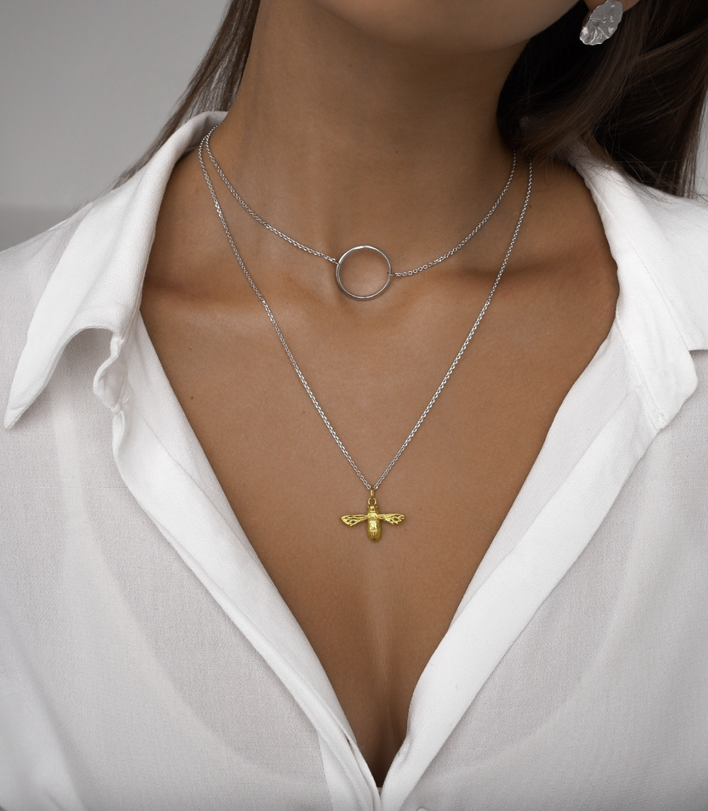 Колье с кольцом 20 мм