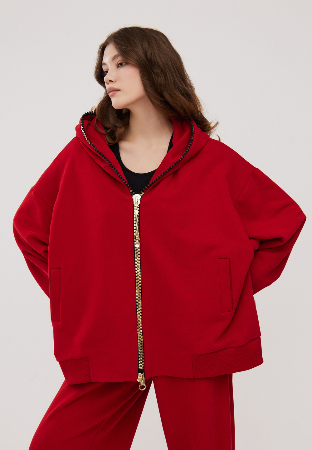 Худи WEST-2 Спорт Шик Красный