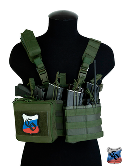 Подсумок SSO АКМ 4 MOLLE без клапана. Олива