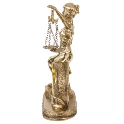 GAEM Часы настольные декоративные "Фемида" (1xAAA н/п), L9 W8 H24 см