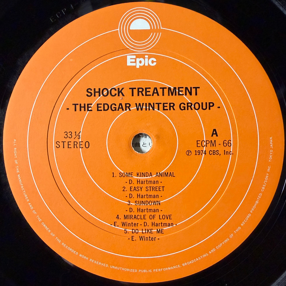 The Edgar Winter Group ‎– Shock Treatment (Япония 1974г.)