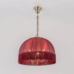 Citilux Базель CL407133 Люстра подвесная с бордовым абажуром
