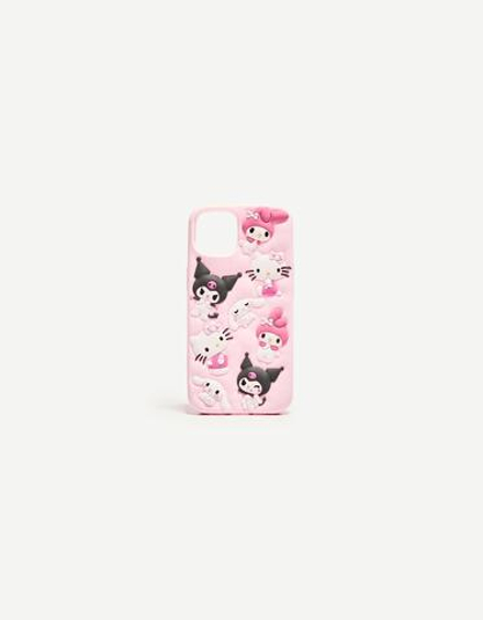BERSHKA Чехол для iPhone Hello Kitty & Friends, розовый