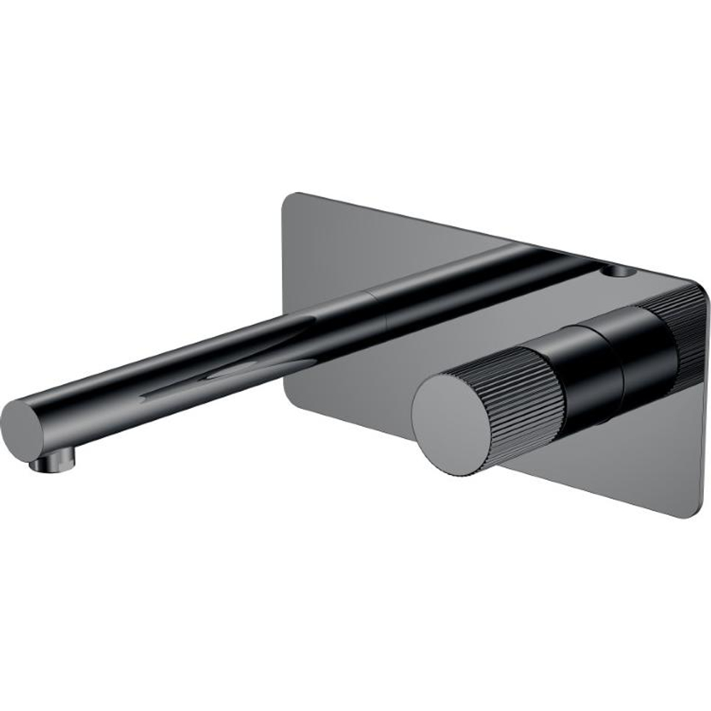 Смеситель для раковины Boheme Stick 125-SGM.3 С ВНУТРЕННЕЙ ЧАСТЬЮ, Shine Gun Metal LINEA