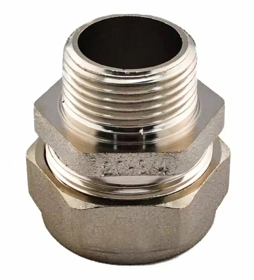 Муфта 20А*3/4" нар. Никель