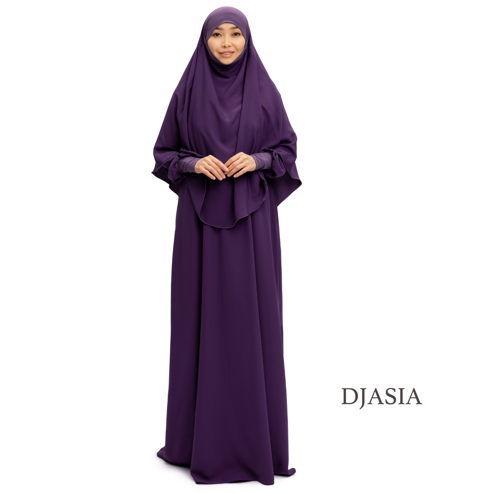 SET: DRESS WITH KHIMAR FROM MEDINA SILK (One size)