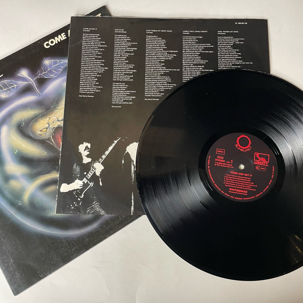 Винтажная виниловая пластинка LP Whitesnake Come An Get It (Германия 1981)