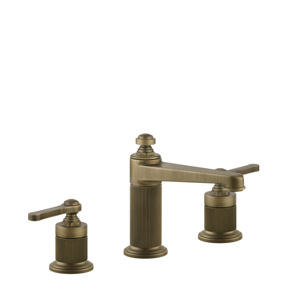 Смеситель для раковины Gessi Venti20 на 3 отверстия, средний, с донным клапаном