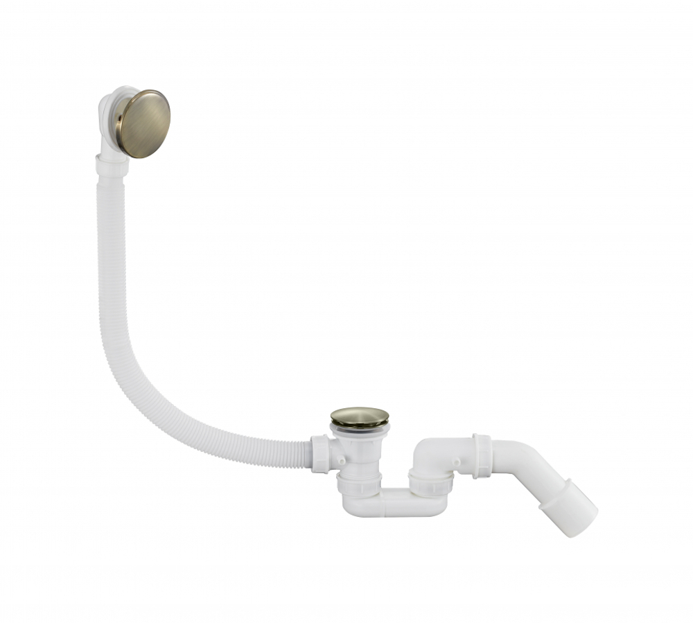 Автоматический сливы-перелив для ванны Grocenberg GB230BR Бронза