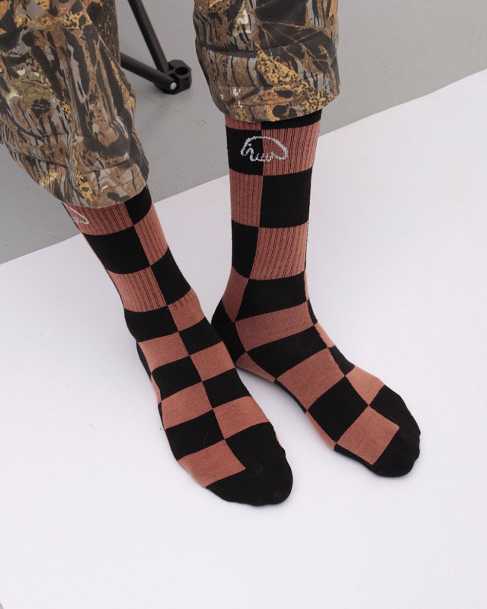 Носки Anteater Big Check Коричневые