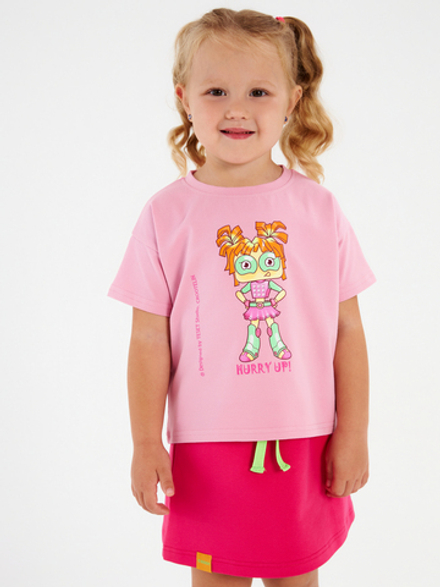 Футболка для девочки с принтом CROOT