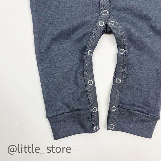 Слип хлопковый "Basic" Графит, открытые ножки