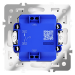 Выключатель встраиваемый VOLTUM S70 одноклавишный 10А, (кашемир)