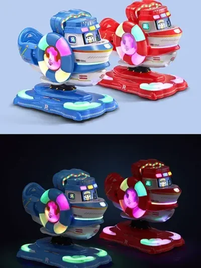 Аттракцион качалка с играми «Катер»