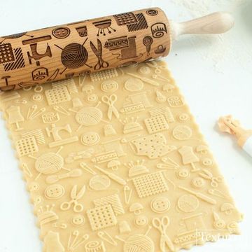 Скалка с узором Рукодельница