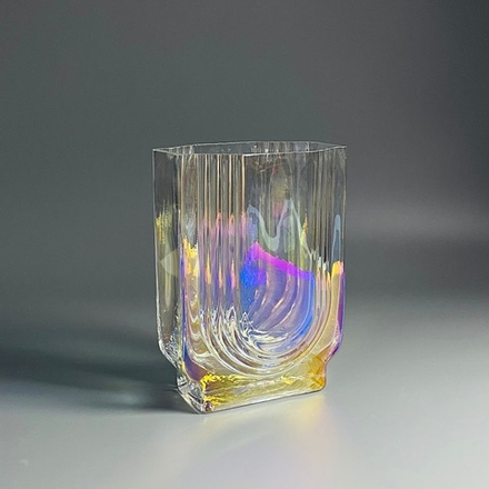 Lenardi 200-193 Декоративная ваза для цветов 21см в под.уп.(х8)Стекло