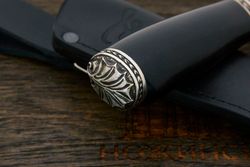 Разделочный нож Игоря Пампуха Модель 007, клинок 120мм, булат легированный, рукоять граб Т1