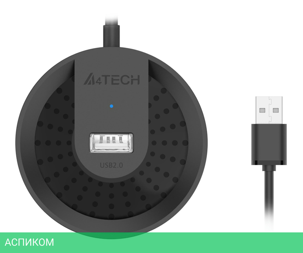 USB-хаб A4Tech HUB-20 черный
