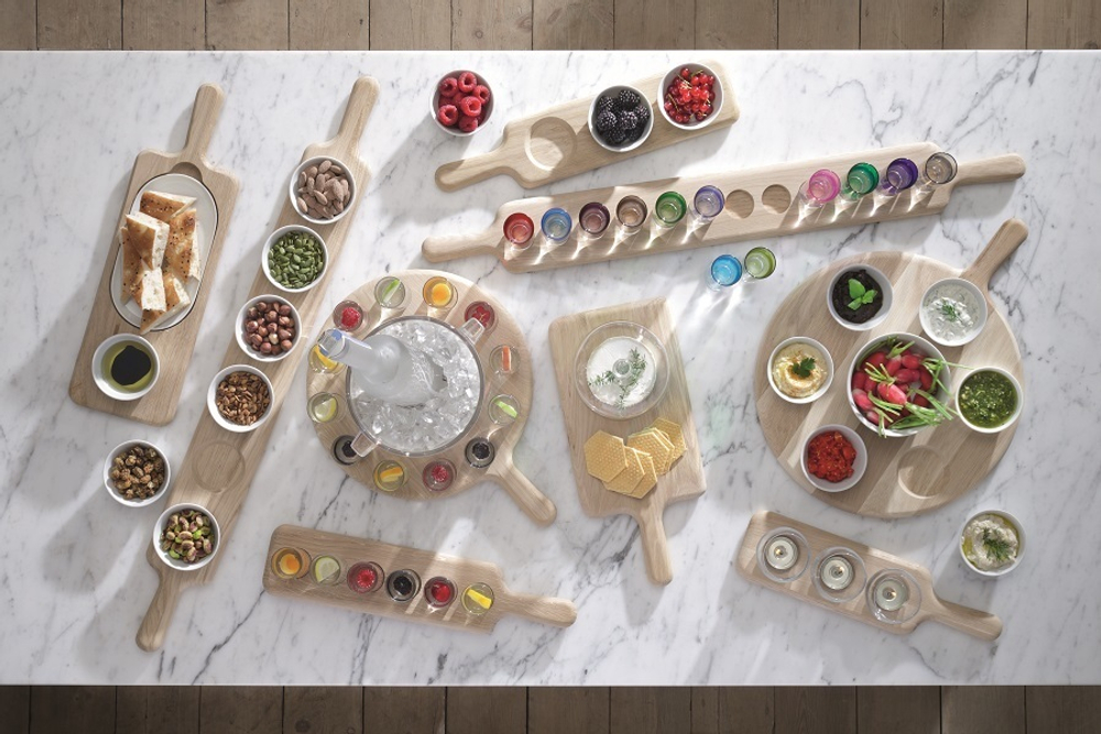 Набор подсвечников на подставке paddle, 34 см, 3 шт.