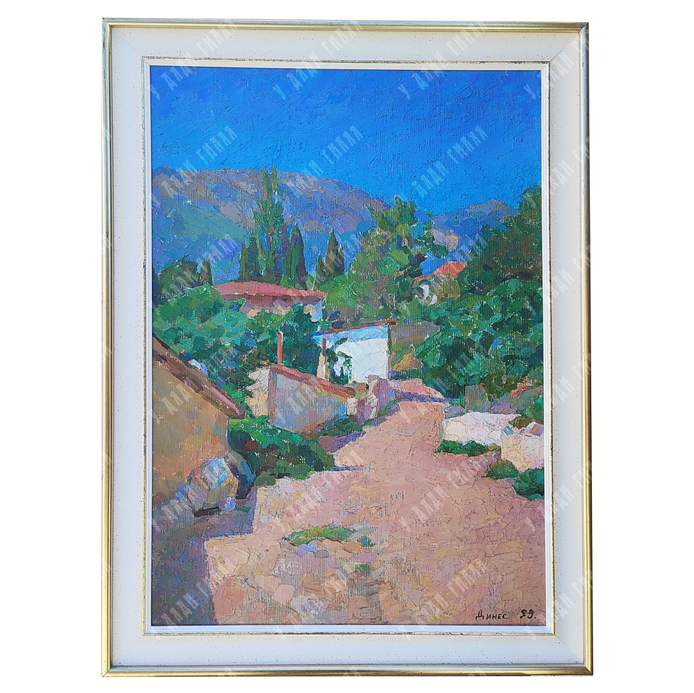 Динес Ю. С. Триптих «Гурзуф». Масло. 1959