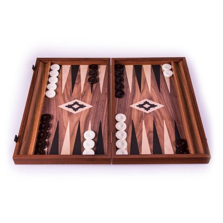 Нарды с боковыми стойками 48x30см Manopoulos Backgammon bxl1kk