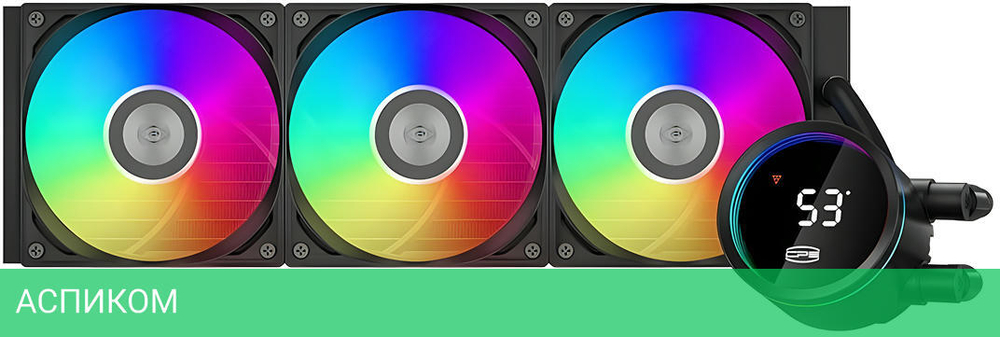 Система жидкостного охлаждения для процессора PCCooler DA360 Pro ARGB Digital BK (DA360Pro-BKAWXL-GL)