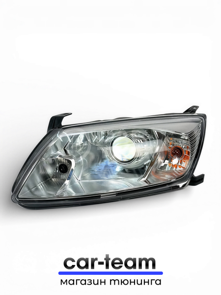 Фары на Лада Гранта передние с Bi LED модулями 3.0 дюйма, хром маска (под ключ)