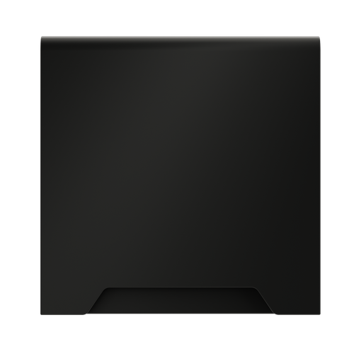 Накладка для розетки с заземлением, защитными шторками и крышкой, S70 (черный матовый)