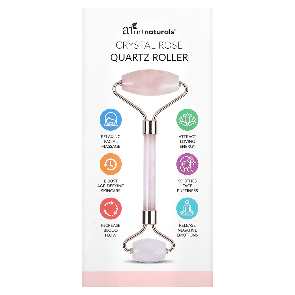 artnaturals, Массажер для лица из розового кварца, 1 шт.