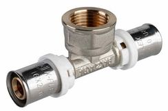 Пресс тройник с переходом на вн.резьбу Lavita P-TF