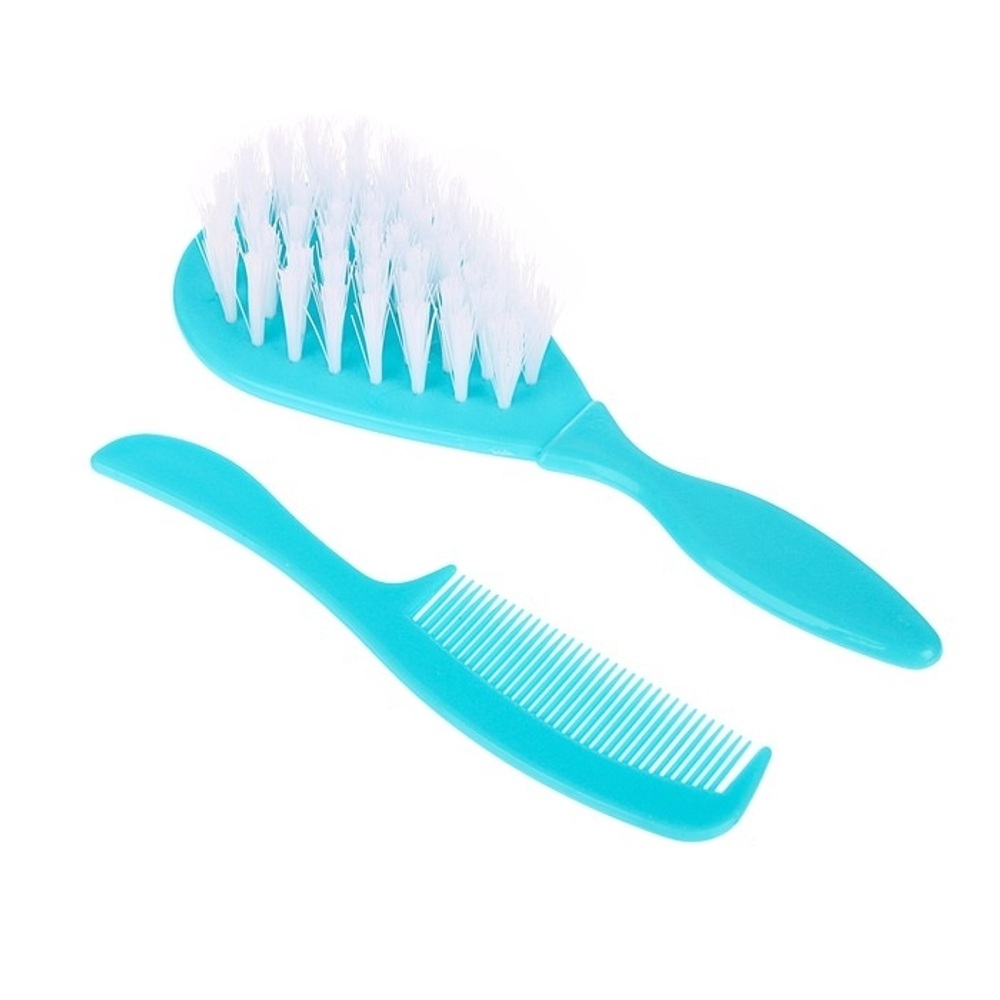 Расчёска детская + массажная щётка для волос «Маленькое чудо», от 0 мес., цвет бирюзовый 3039818