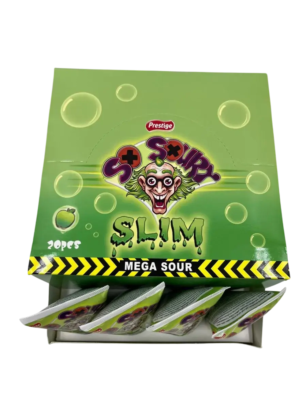 Кислый джем в тюбике со вкусом яблока (20шт по 30гр)