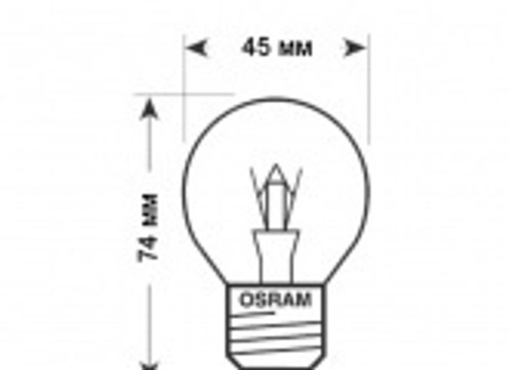 Лампа накаливания шарик CLASSIC P CL 40W E27 прозрачная Osram 4008321788764