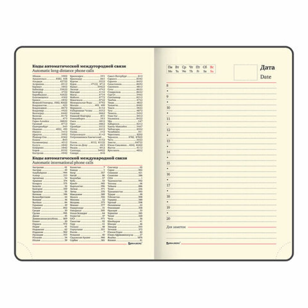 Ежедневник недатированный МАЛЫЙ 100х150 мм А6 BRAUBERG "Status", под кожу, 160 л., синий, 113368