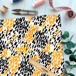 Ткань премиум Оксфорд 600D черно-желтые пятна