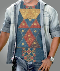 Мужская футболка "Каббала", по мотивам каббалистического трактата Жана Тено, 16 век