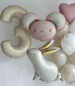 Шар (30"/76 см) Фигура, Милая мышка, Розовый